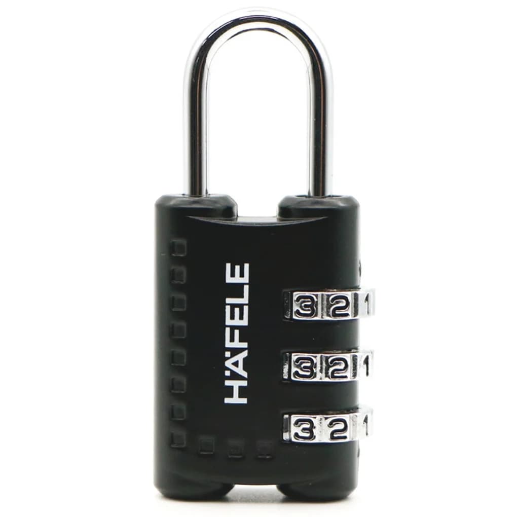 Ảnh Ổ Khoá Số Du Lịch DIY HAFELE 20301 Black 482.09.003