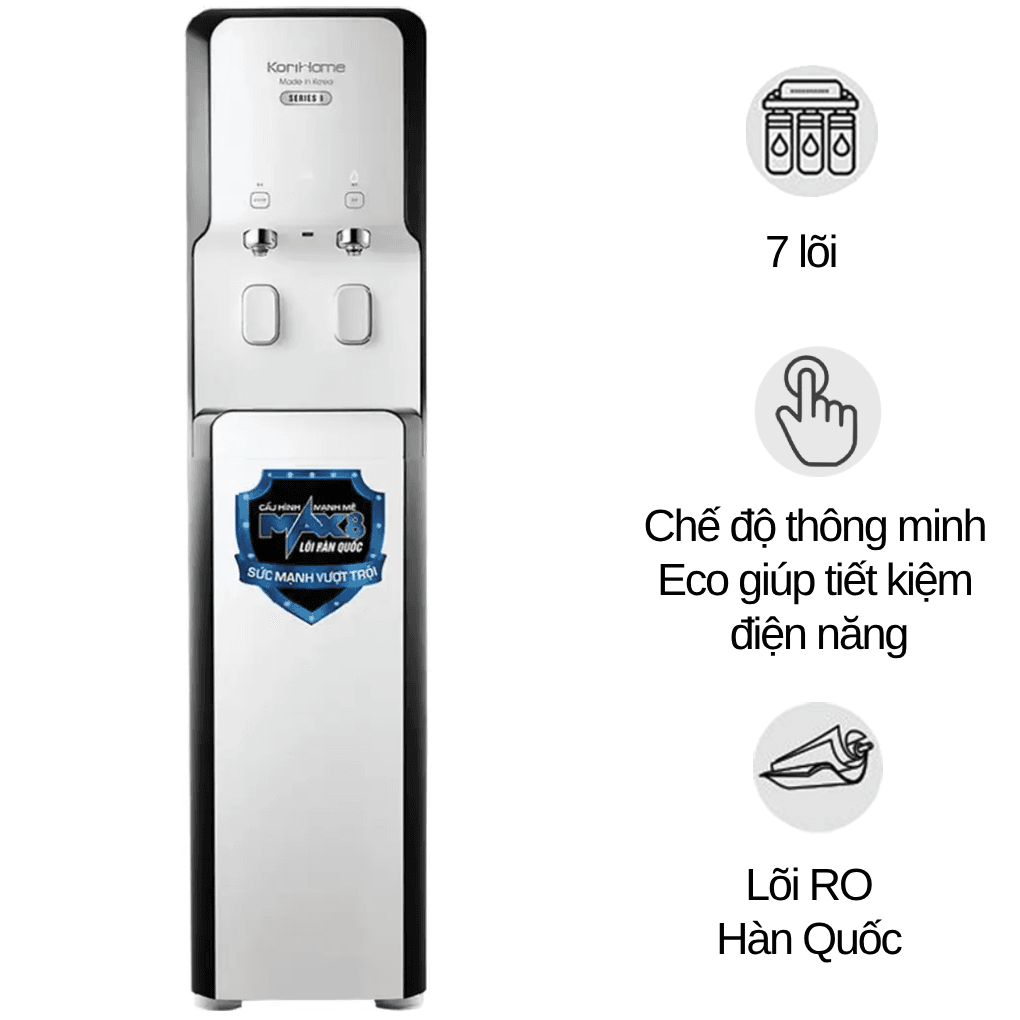 Máy lọc nước nóng lạnh Korihome WPK-928 7 lõi