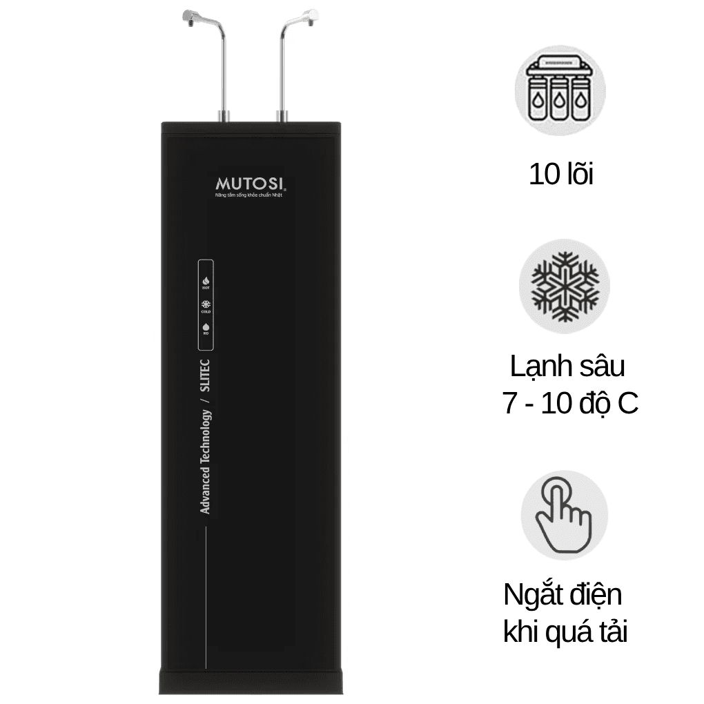 Máy Lọc Nước Nóng Lạnh Nguội 10 Lõi Mutosi MP-360D