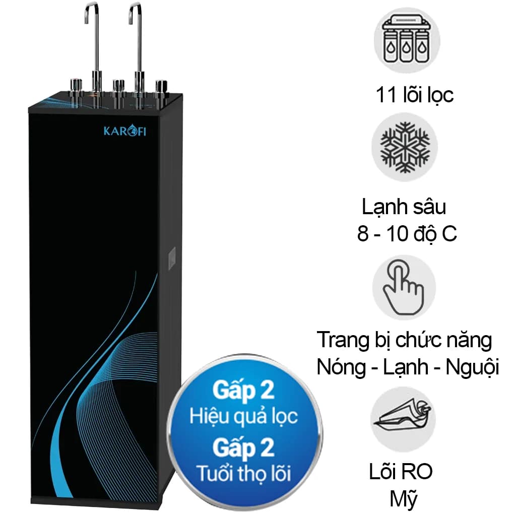 Ảnh Máy Lọc Nước Nóng Nguội Lạnh Karofi KAD-M29 11 Lõi