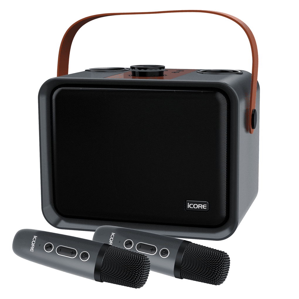Bộ Loa Karaoke Bluetooth iCore ISM09 kèm 2 Micro