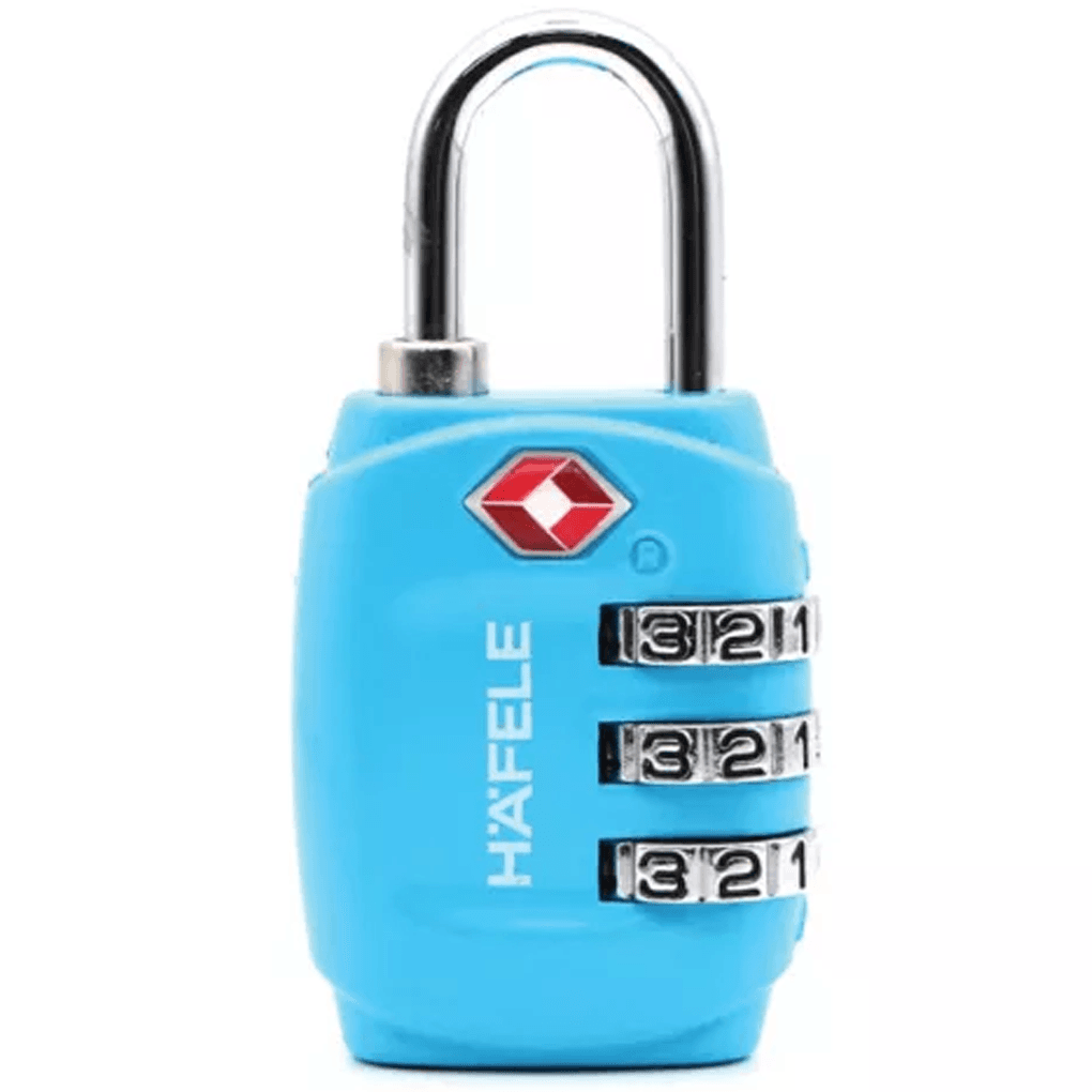 Ổ Khoá Số Du Lịch DIY HAFELE TSA 331 Blue 482.09.010