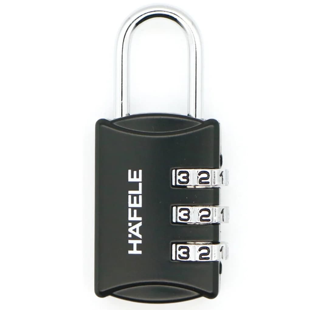 Ảnh Ổ Khoá Số Du Lịch DIY HAFELE 20302 Black 482.09.000