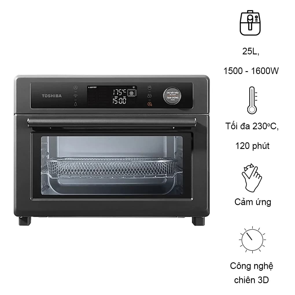 Ảnh Lò Chiên Không Dầu Toshiba TL2-SAC25GZC(GR) 25 Lít