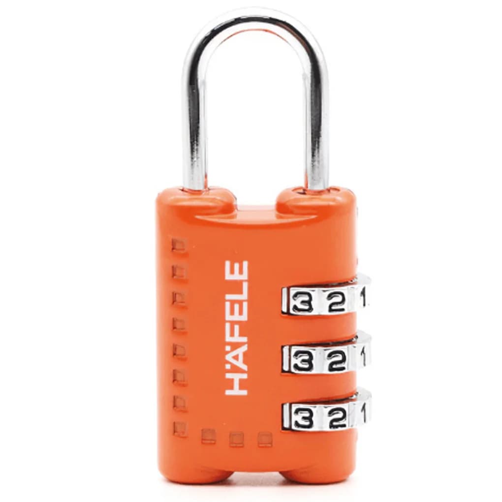 Ảnh Ổ Khoá Số Du Lịch DIY HAFELE 20301 Orange 482.09.005