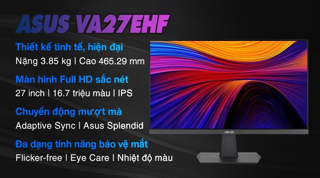 Ảnh Màn hình Asus VA27EHF 27 inch FHD/IPS/100Hz/1ms/HDMI
