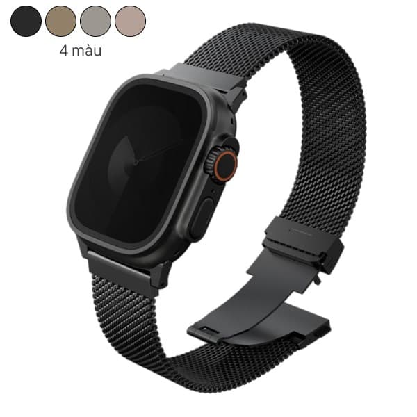 Dây thép không gỉ Apple Watch Dante Pro Mesh Steel 42/41/40mm UNIQ