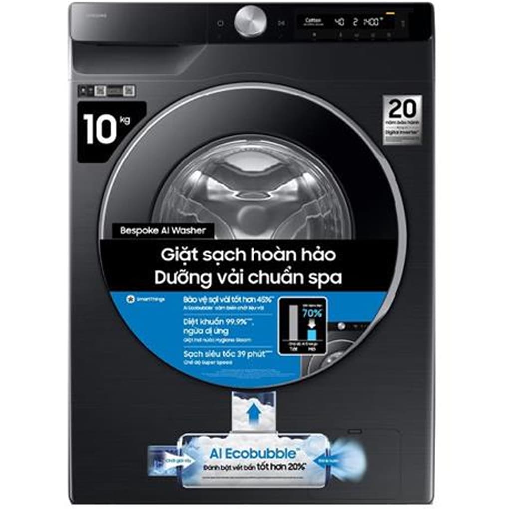 Máy Giặt Samsung AI EcoBubble Inverter 10 kg WW10DG6U34LBSV
