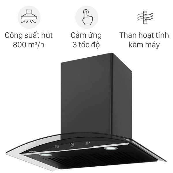 Máy hút mùi kính cong Nagakawa NKCH11M70