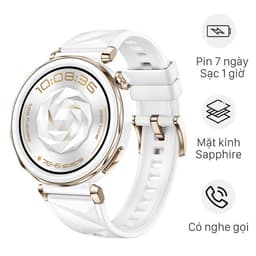 Đồng hồ thông minh Huawei Watch GT 5 Pro 42mm viền gốm dây cao su