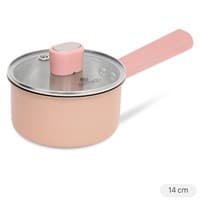 Quánh inox 3 đáy nắp kính 14 cm Elmich Baby EL-2510AP