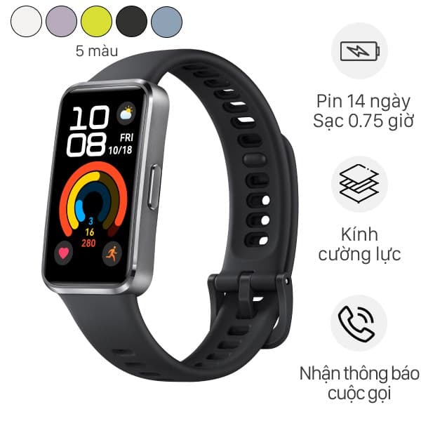 Vòng đeo tay thông minh Huawei Band 10 viền nhôm
