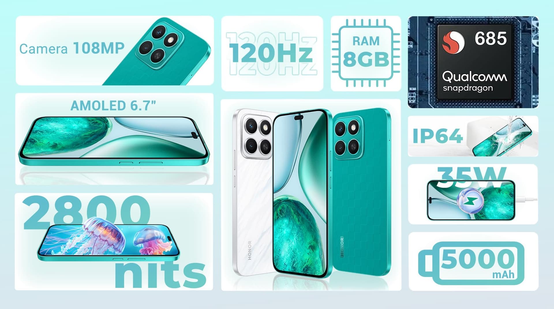 Ảnh Điện thoại HONOR X8c 8GB/256GB