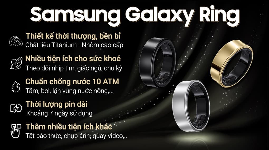 Ảnh Nhẫn thông minh Samsung Galaxy Ring Size 15