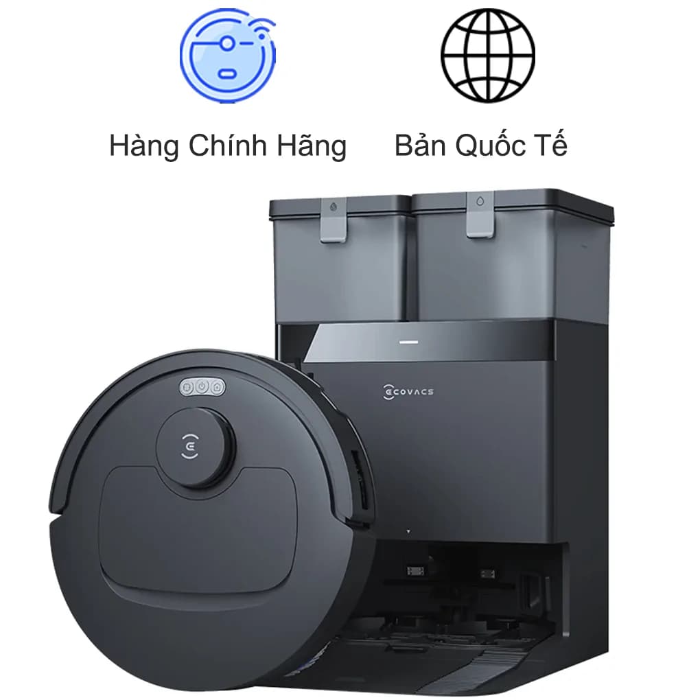 Ảnh Robot Hút Bụi Lau Nhà Ecovacs Deebot T30C - Đen