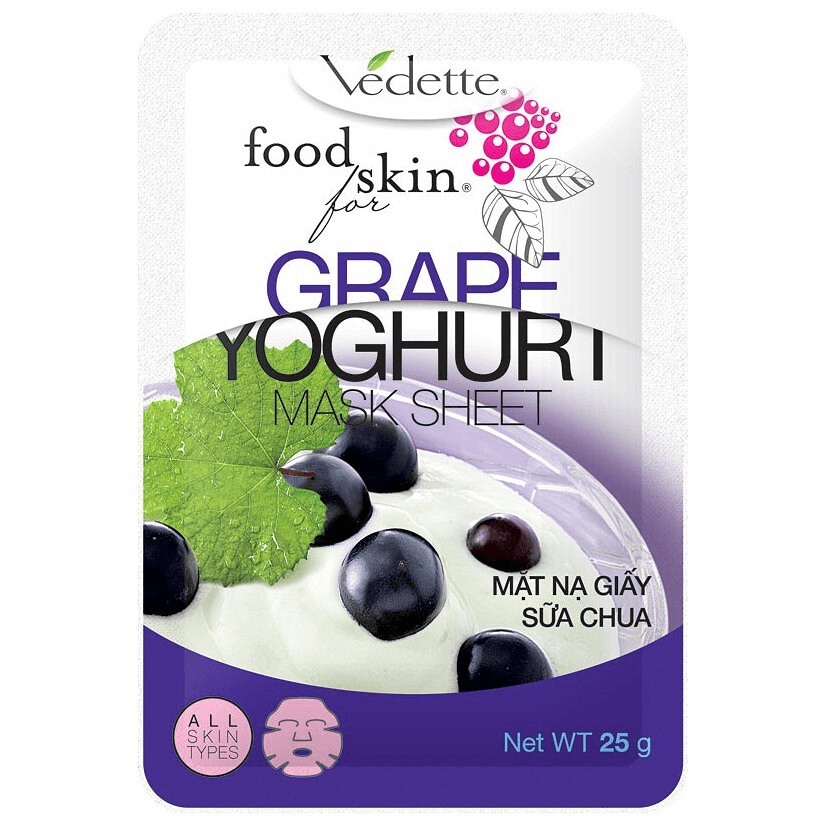 Ảnh Mặt Nạ Sữa Chua Nho Dạng Hủ Vedette Grape - 145ml