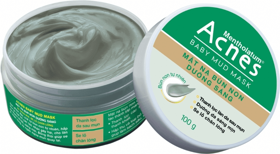 Ảnh Mặt nạ bùn non dưỡng sáng Acnes Baby Mud Mask 100g