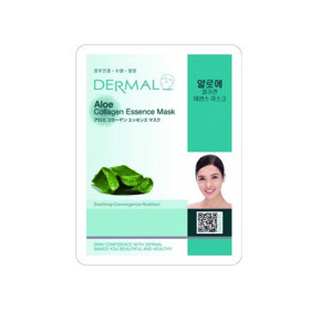 Ảnh Bộ 10 mặt nạ collagen chiết xuất lô hội Dermal Fresh Aloe Collagen Essence Mask