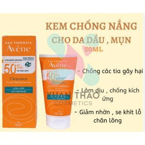 Ảnh Kem chống nắng cho da nhờn mụn và nhạy cảm Avene High Protection Cleanance Sunscreen SPF 50+ 50ml
