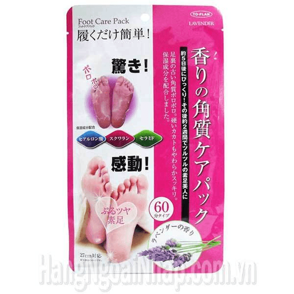 Ảnh Túi ủ tẩy tế bào chết da chân Foot care Pack To Plan hương Lavender