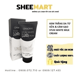 Ảnh Kem dưỡng trắng da từ sữa và cám gạo Stun white milk cream