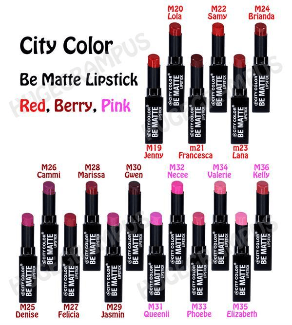Ảnh Son màu City Color BeMatte