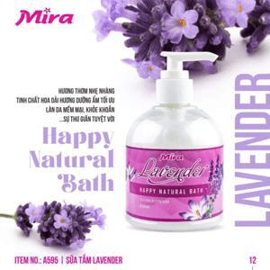 Ảnh Kem mát-xa trắng da Mira Clear Refresh Lavender 300ml
