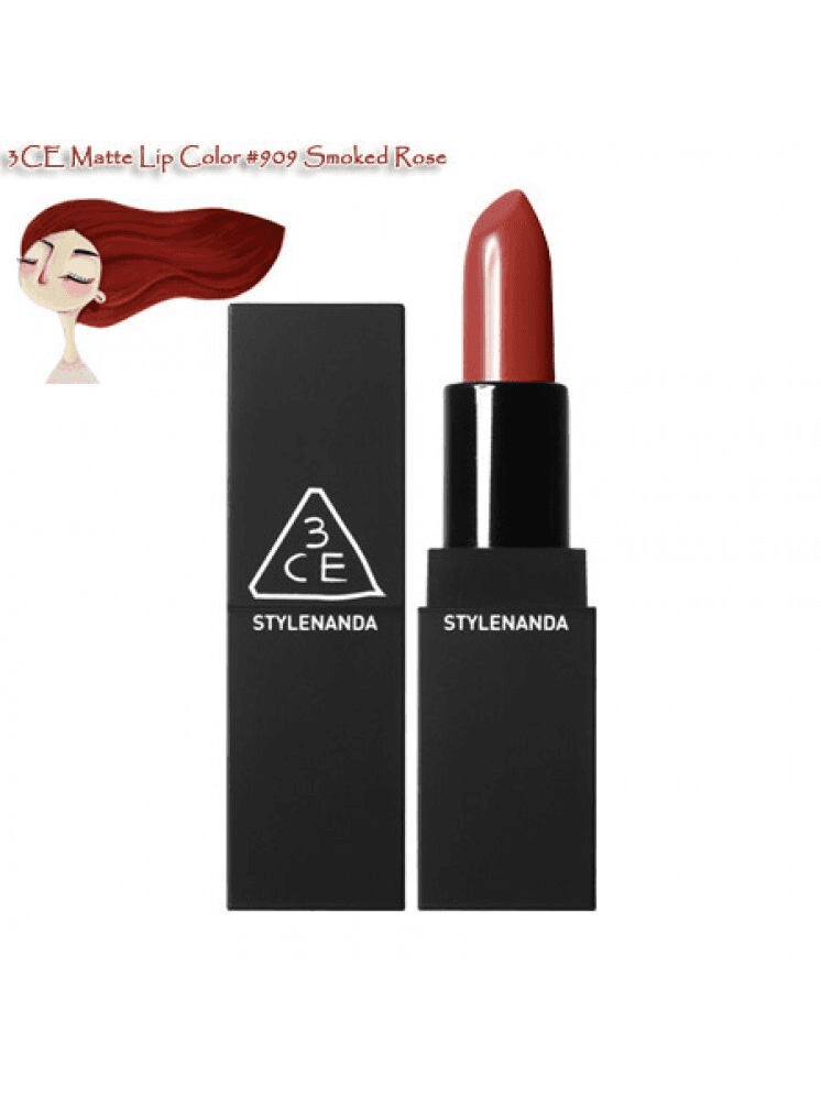 Ảnh Son 3CE Lip Color Matte #909 Smoked Rose