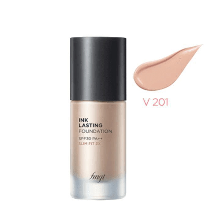 Ảnh Kem nền lâu trôi siêu mịn The Face Shop Ink Lasting Foundation Slim Fit EX SPF30 PA++