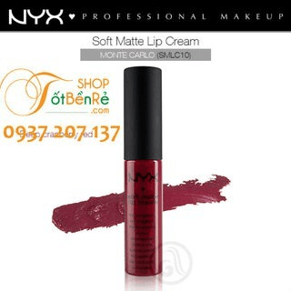 Ảnh Son Nyx Matte Cream Monte Carlo SMLC10 NYXC10