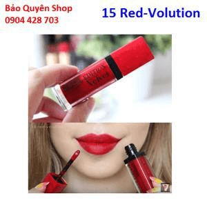 Ảnh Son kem Bourjois Rouge Edition Velvet 15 Red Volution - Đỏ Thuần 7.7ml
