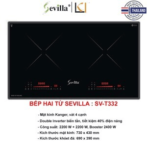 Ảnh Bếp điện từ đôi Sevilla SV-T332