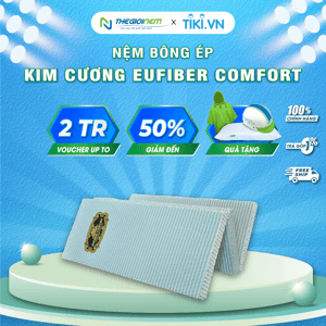 Ảnh Nệm bông ép Kim Cương Eufiber Comfort
