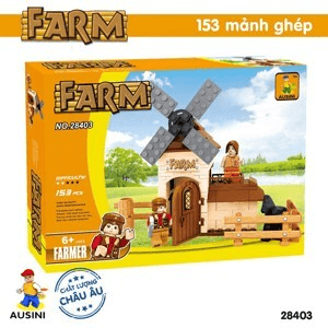 Ảnh Đồ chơi lắp ráp Ausini - Nông trại vui vẻ - Cối xây gió 28403 (153 mảnh ghép)