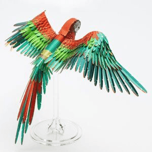 Ảnh Mô hình kim loại lắp ráp 3D Scarlet Macaw Piececool MP748