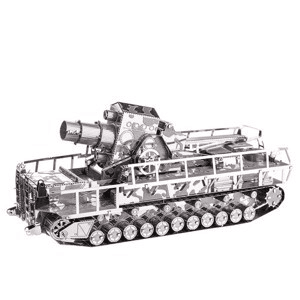 Ảnh Mô hình kim loại lắp ráp 3D Piececool Siêu Đại Pháo Railway Gun