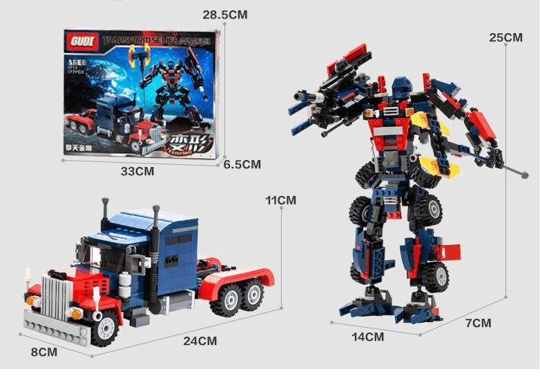 Ảnh Bộ xếp hình Gudi 8713 - Robot Biến Hình