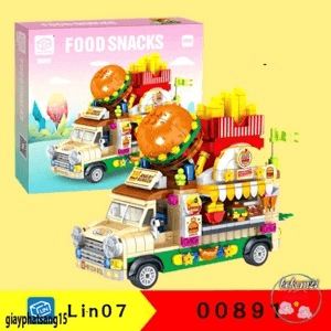 Ảnh Đồ chơi lắp ghép xếp hình Qman 2029 - Xe bán kem di động