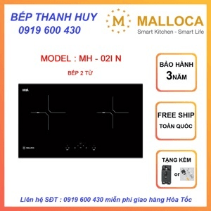 Ảnh Bếp từ âm 2 vùng nấu Malloca MH-02IN