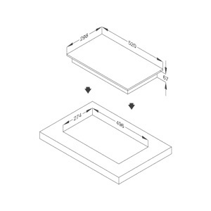 Ảnh Bếp hồng ngoại âm 2 vùng nấu Malloca MDR 302