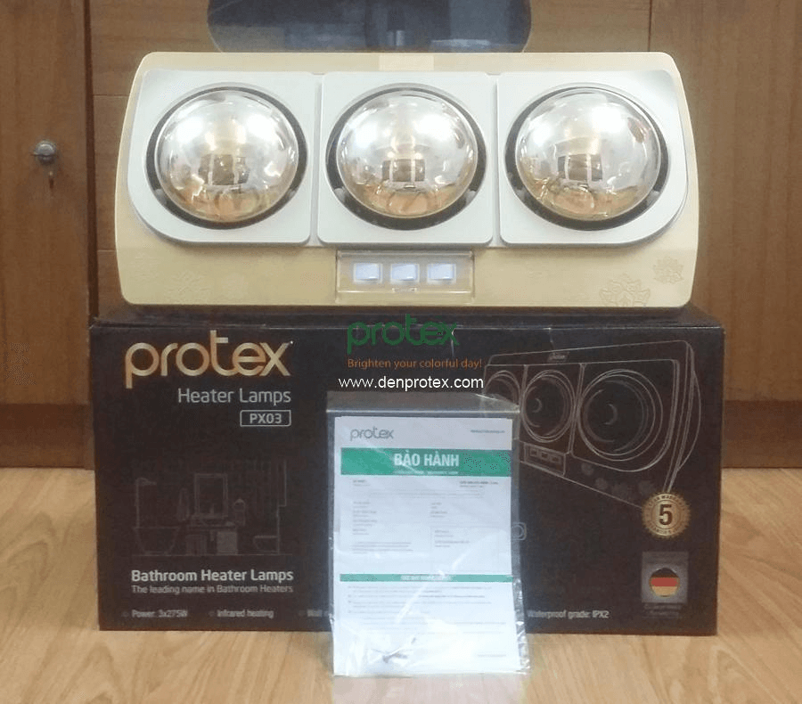 Ảnh Đèn sưởi nhà tắm Protex PX03 - 3 bóng