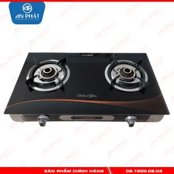 Ảnh Bếp Gas Đôi Mặt Kính AirPort (Sen Đồng) APB708