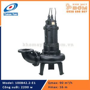 Ảnh Máy bơm chìm hút nước thải cánh kín Tsurumi 100B42.2 - 2.2Kw