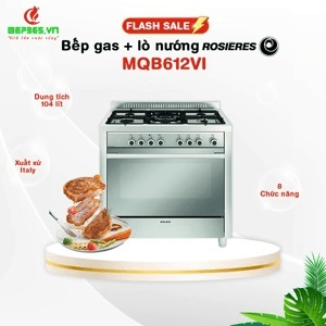 Ảnh Bếp gas liền lò 5 vùng nấu Rosieres MQB612VI