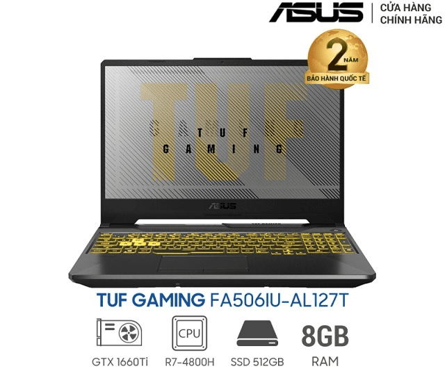 Ảnh Laptop Asus TUF Gaming A15 FA506IU-AL127T - AMD Ryzen 7 4800H, 8GB RAM, SSD 512GB, Nvidia Geforce GTX 1660Ti 6GB GDDR6, 15.6 inch
