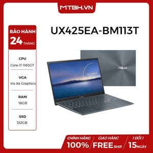 Ảnh Laptop Asus ZenBook 14 UX425EA-BM113T - Intel Core i7-1165G7, 16GB RAM, SSD 512GB, Intel Iris Xe Graphics, 14 inch