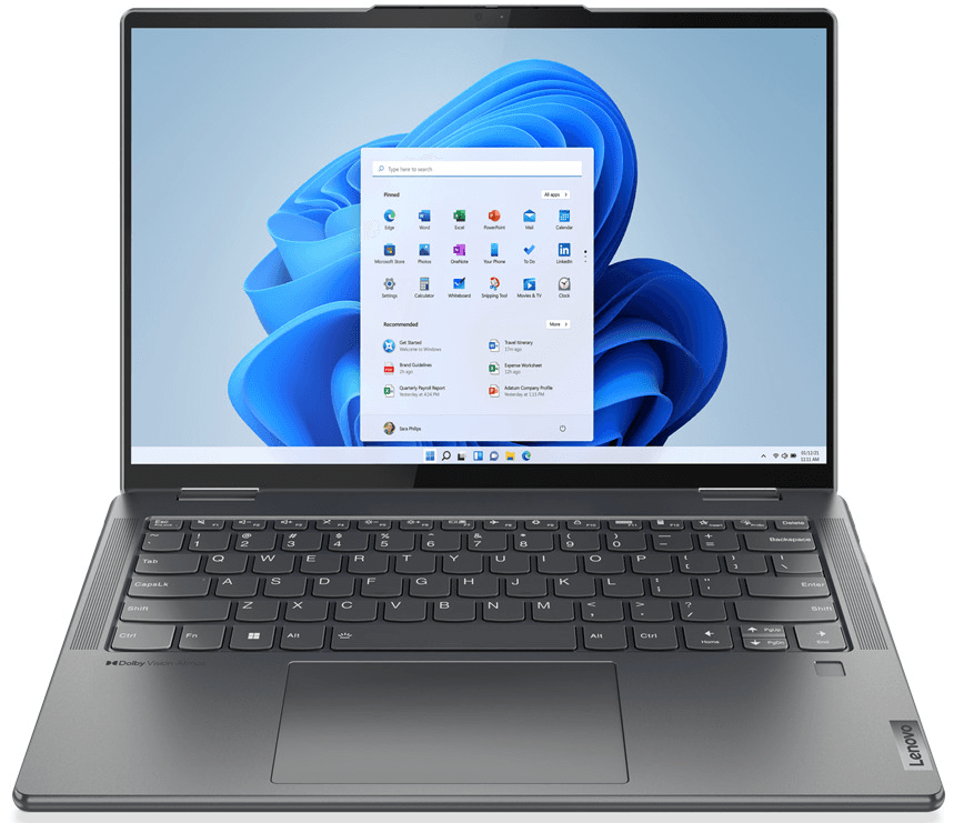 Ảnh Laptop Lenovo Yoga 7i - Intel Core i5-1135G7, 8GB RAM, SSD 256GB, Intel Iris Xe Graphics, 14 inch