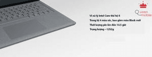 Ảnh Laptop Microsoft Surface Laptop 2 - Intel core i7-8650U, 16GB RAM, SSD 512GB, Intel UHD Graphics 620, 13.5 inch