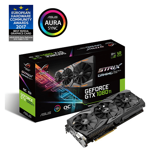 Ảnh VGA Asus Geforce GTX 1080Ti (GTX1080Ti) ROG Strix Gaming 11G - NVIDIA GeForce GTX 1080 TI