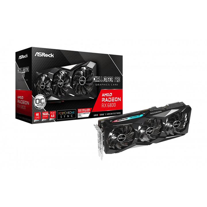 Ảnh Card đồ họa - VGA ASRock Radeon RX 6800 Challenger Pro 16G OC